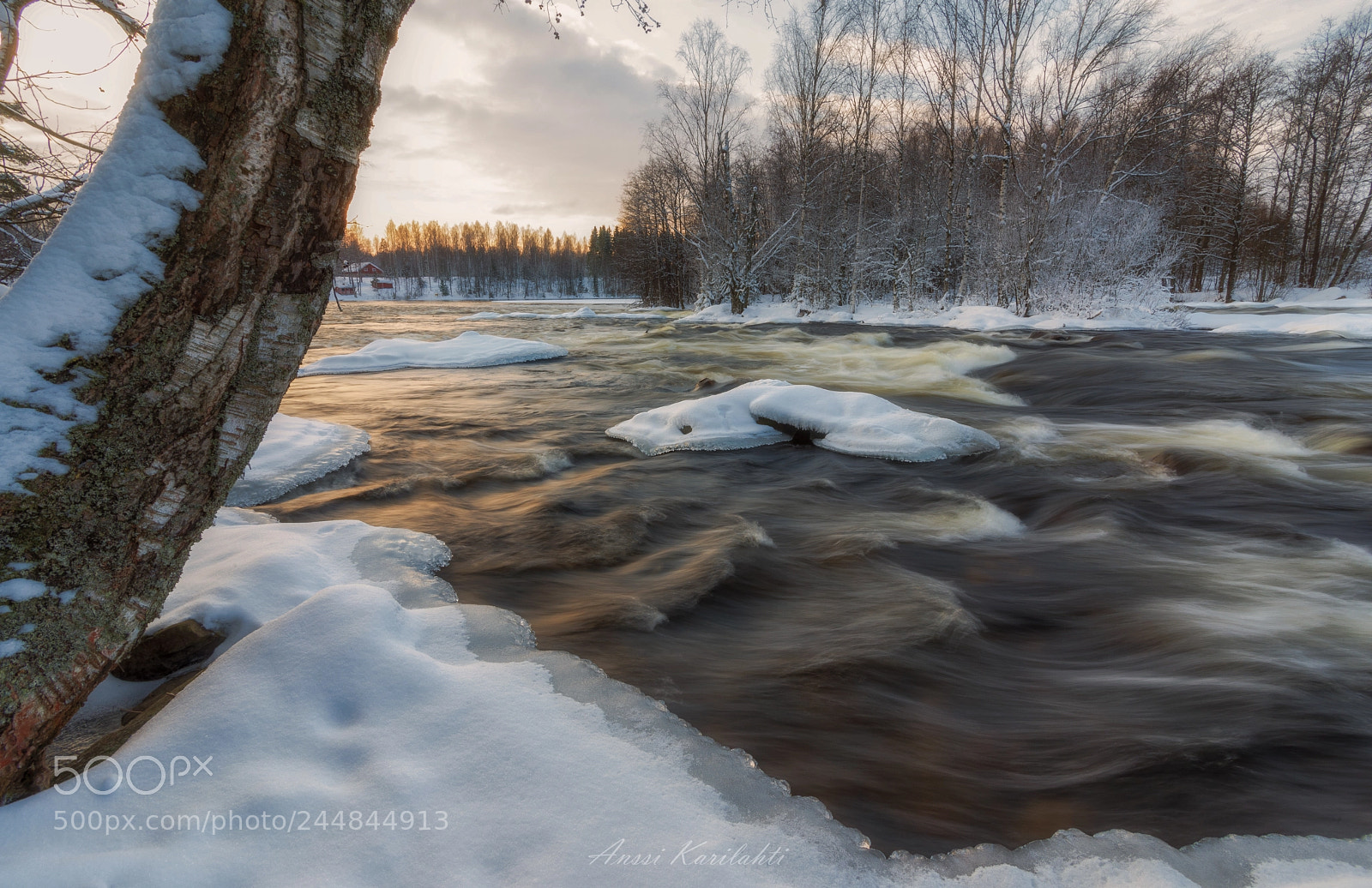 Nikon D600 sample photo. Winter river photography