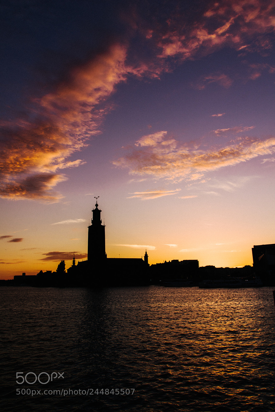 Sony ILCA-77M2 sample photo. Sunset from gamla stan photography