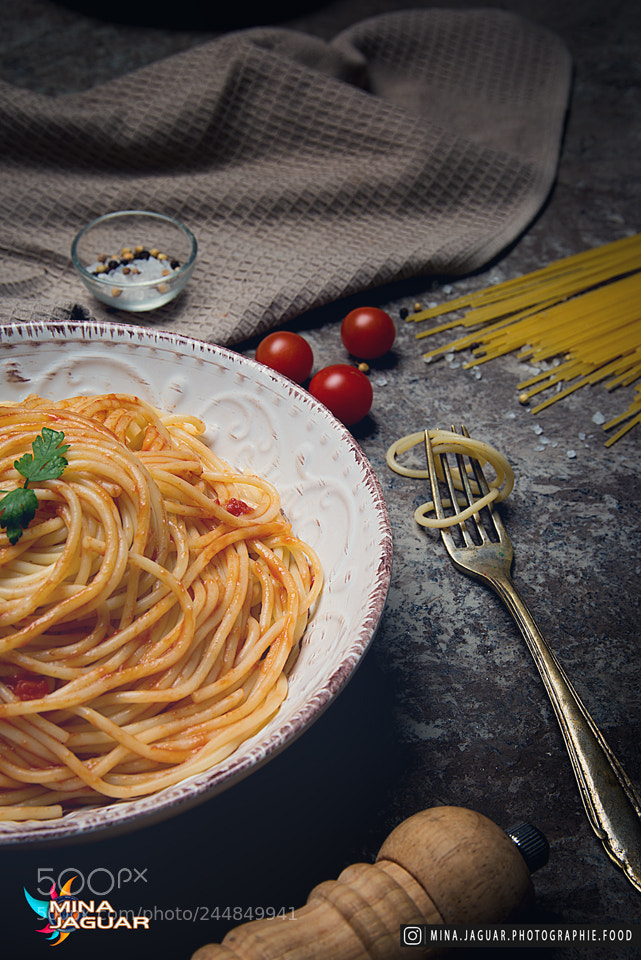 Nikon D610 sample photo. Pasta photography