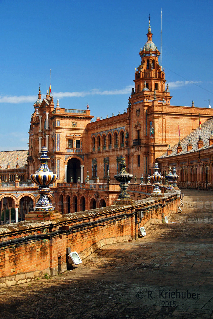 Olympus PEN E-P3 sample photo. Sevilla - plaza españa photography