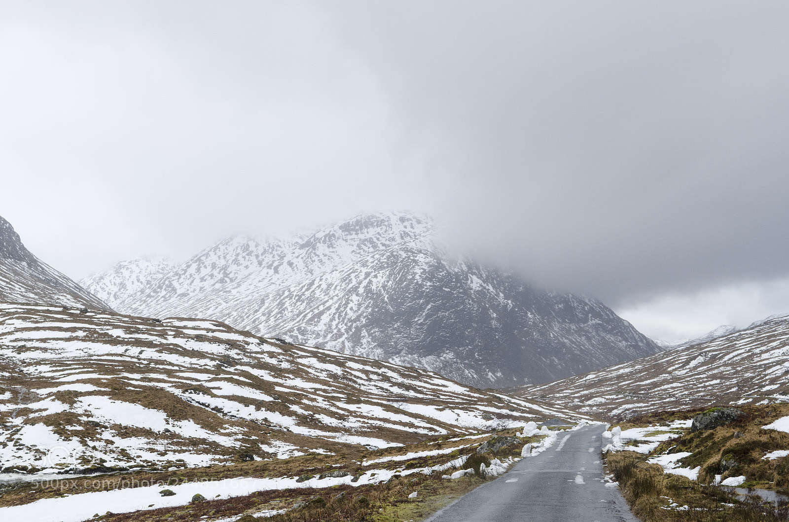 Nikon D7000 sample photo. The glen etive road photography