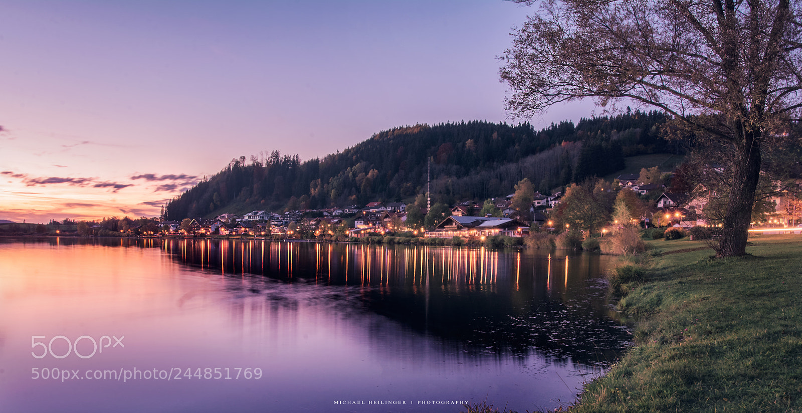 Nikon D7100 sample photo. Hopfensee dusk photography