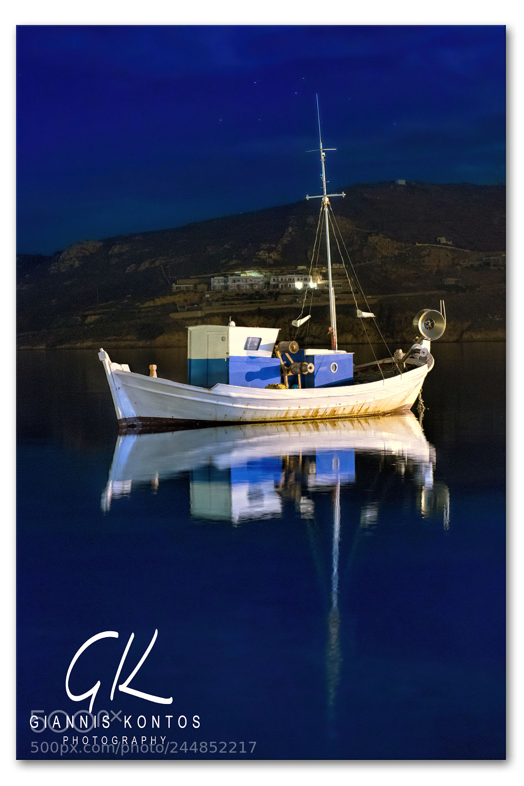 Nikon D800E sample photo. Fishing boat reflection on photography