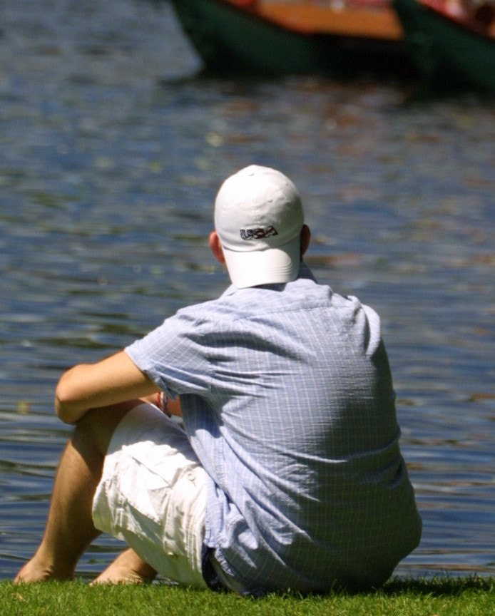 Canon EOS D30 sample photo. Watching the swan boats photography