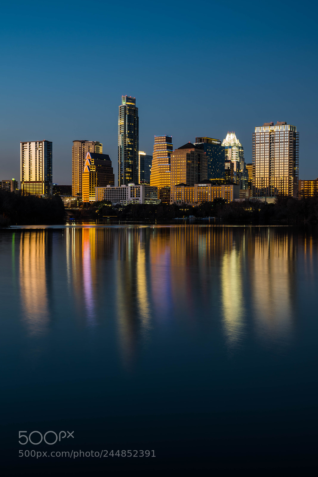 Sony a7R III sample photo. Austin skyline dusk, 2018 photography