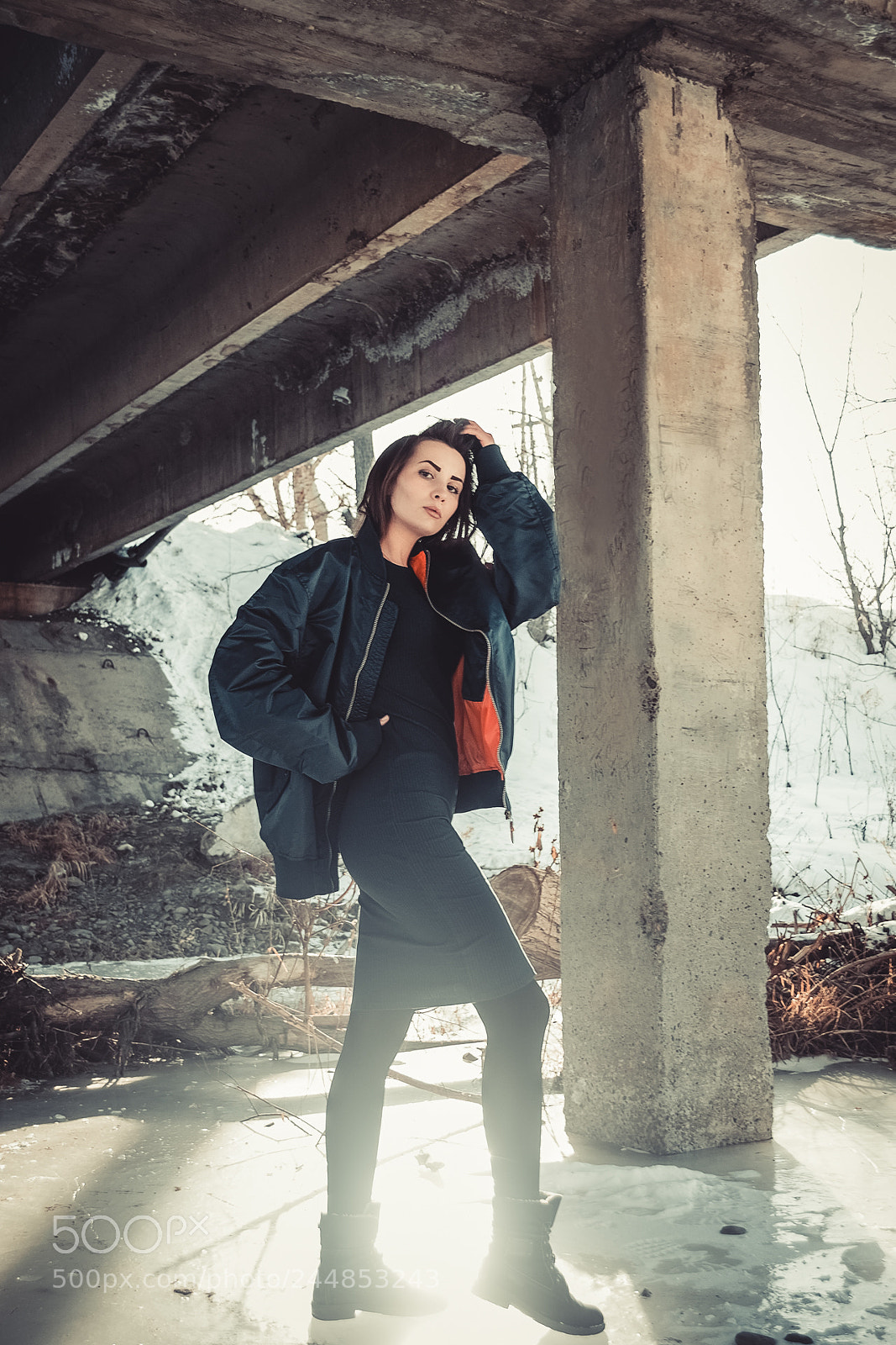 Nikon D3100 sample photo. Under the bridge photography