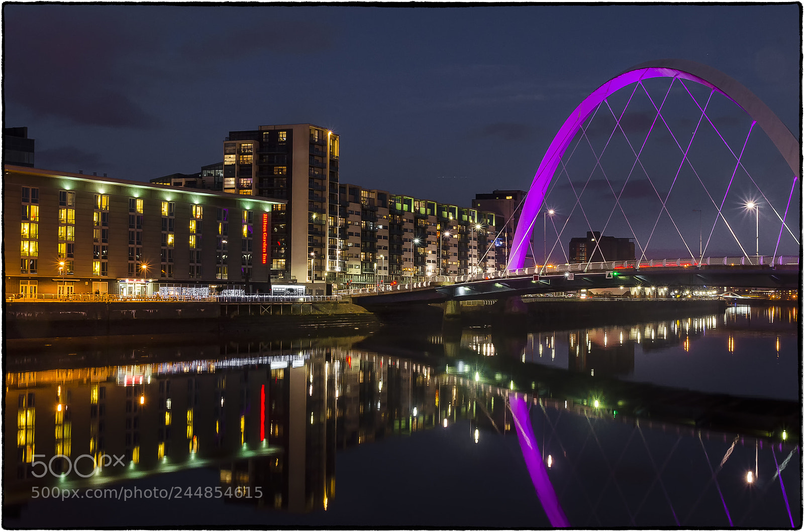 Nikon D7000 sample photo. Glasgow by night photography