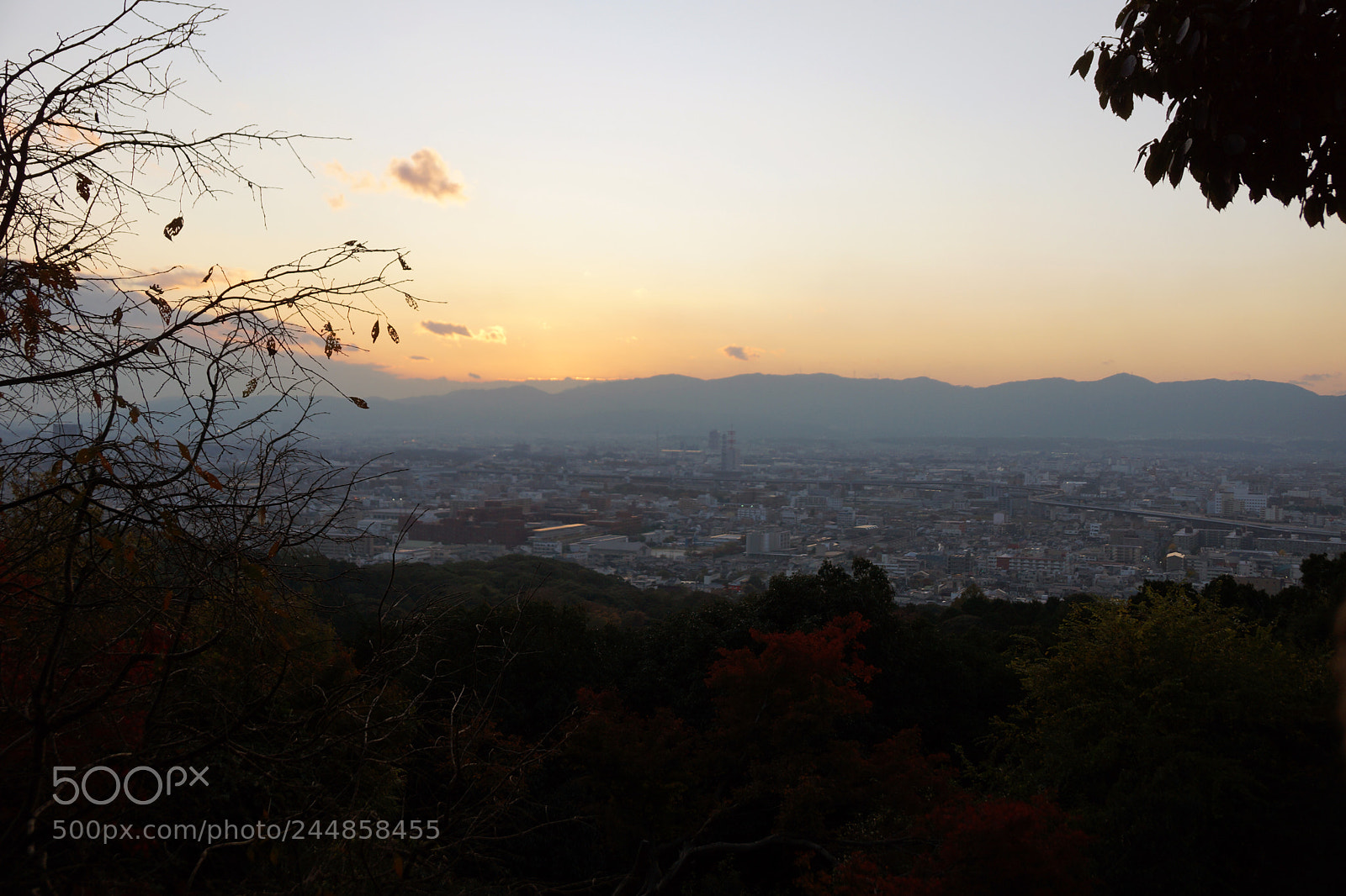Sony SLT-A77 sample photo. Kyoto sunset photography