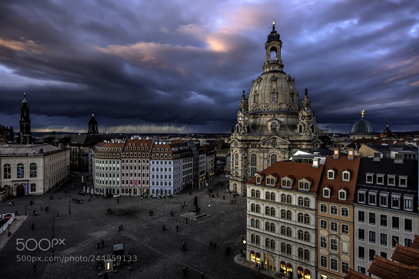 Canon EOS 450D (EOS Rebel XSi / EOS Kiss X2) sample photo. Dramatic sky over dresden photography