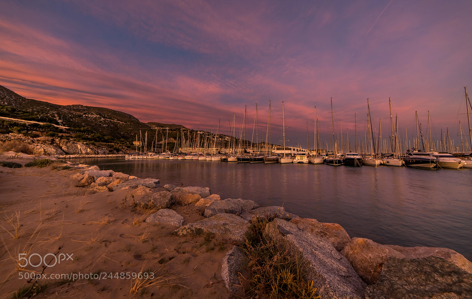 Nikon D610 sample photo. Playa port ginesta atardecer photography