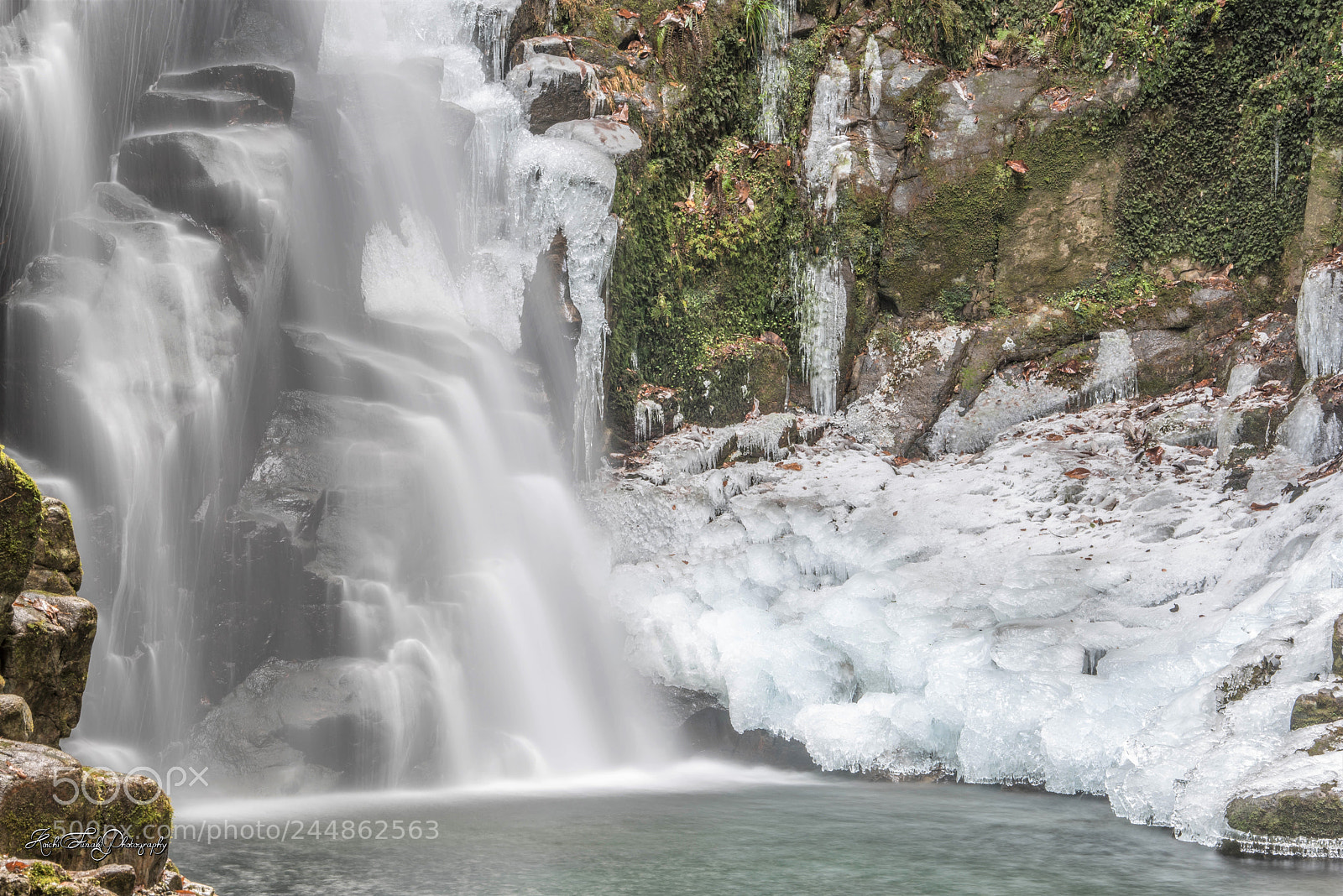 Nikon D810 sample photo. Ice waterfall photography