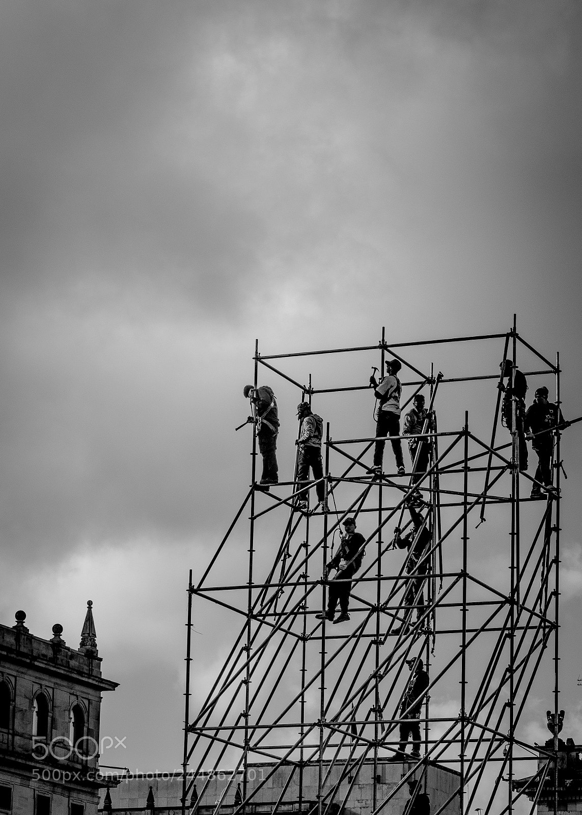 Nikon D3200 sample photo. Bogotá builders photography