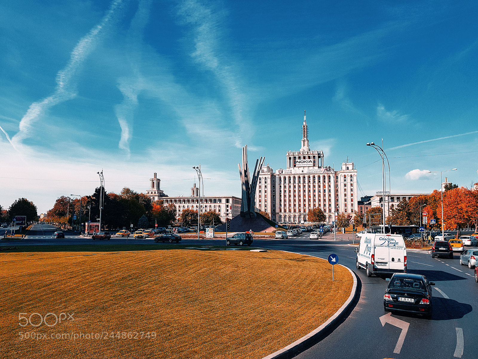 Samsung Galaxy S8+ sample photo. Roundabout photography
