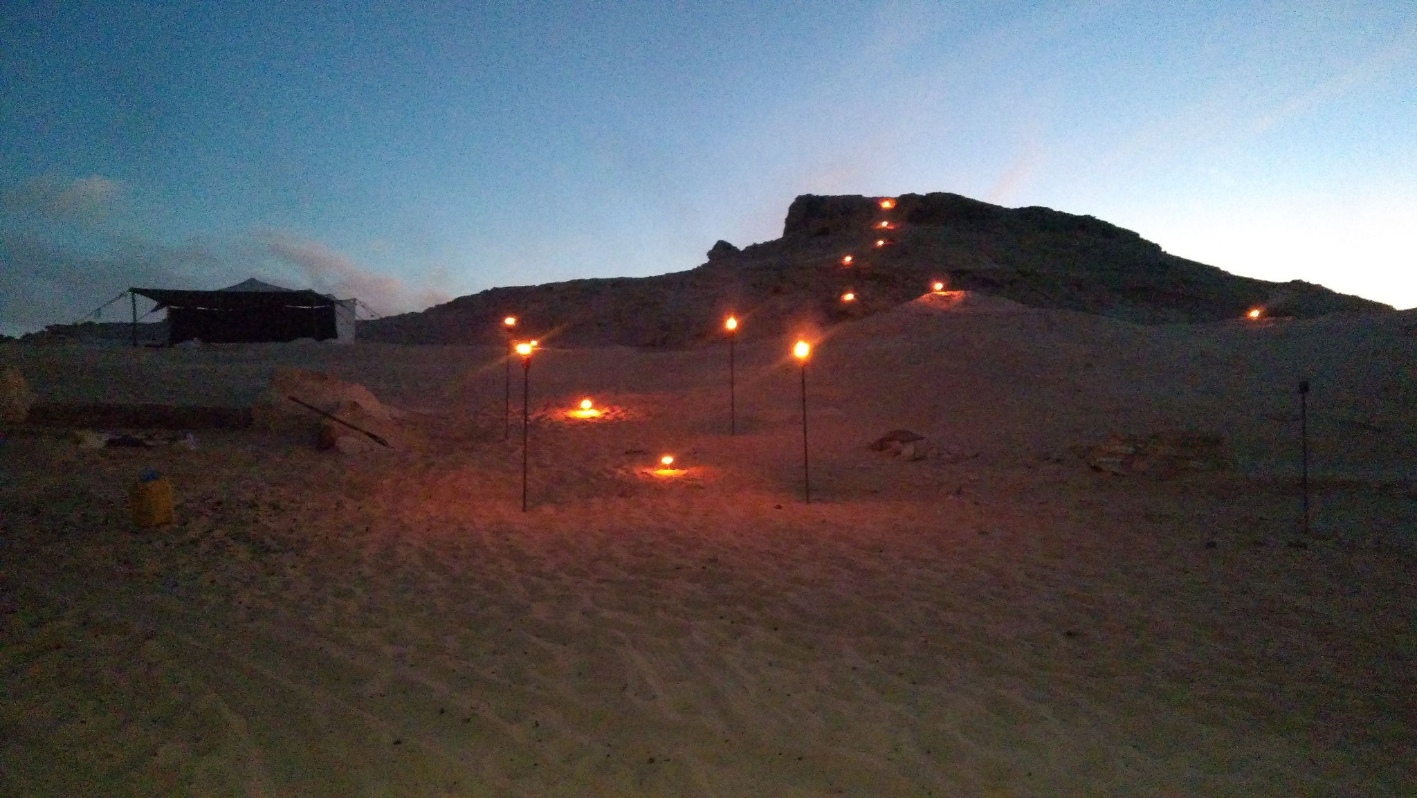 Lenovo K6 NOTE sample photo. Camping in the desert photography