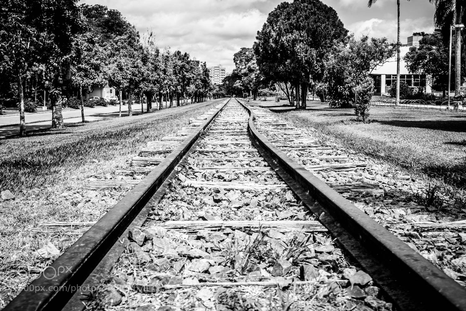 Fujifilm X100T sample photo. Train tracks photography