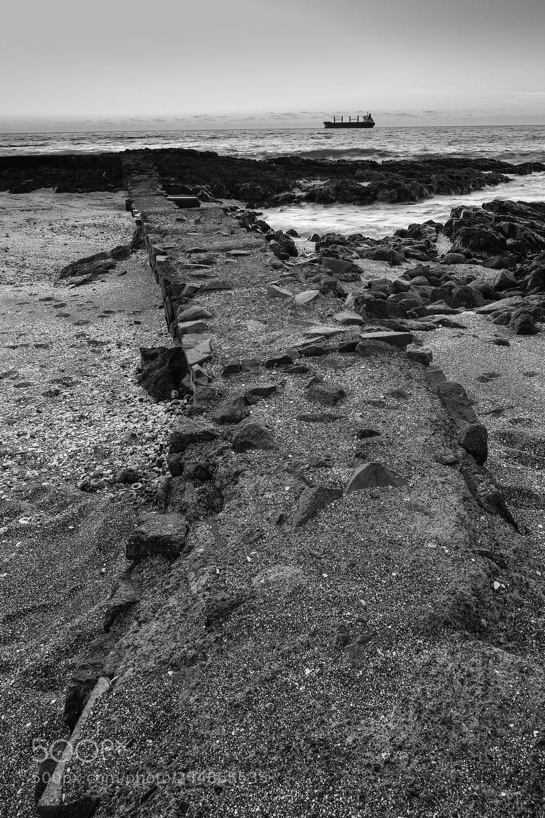 Fujifilm X-T2 sample photo. Beach separation photography