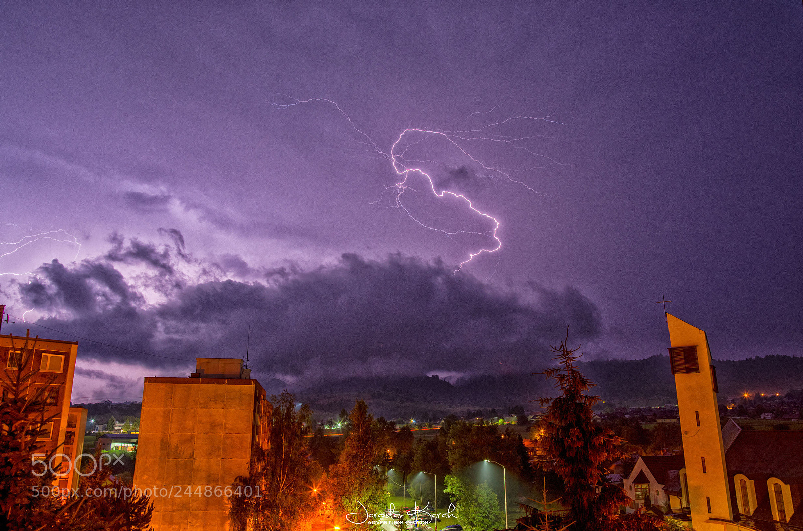 Pentax K-500 sample photo. Storm over brezno photography