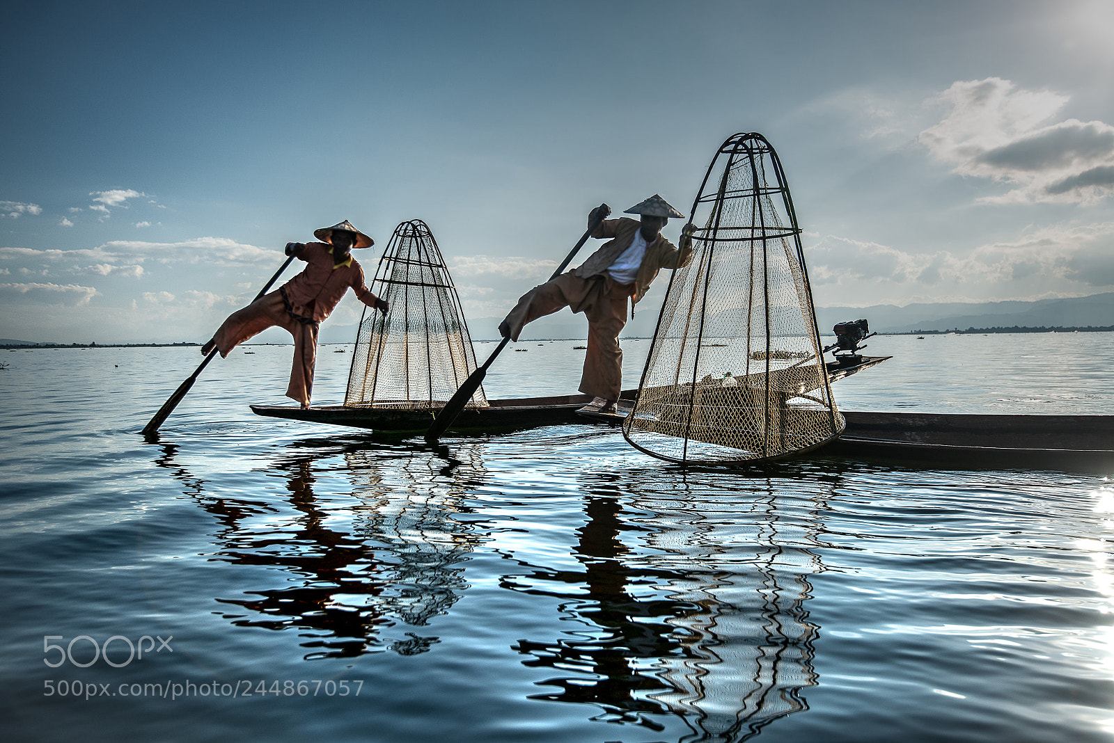 Nikon D800 sample photo. Inle lake fishermen photography
