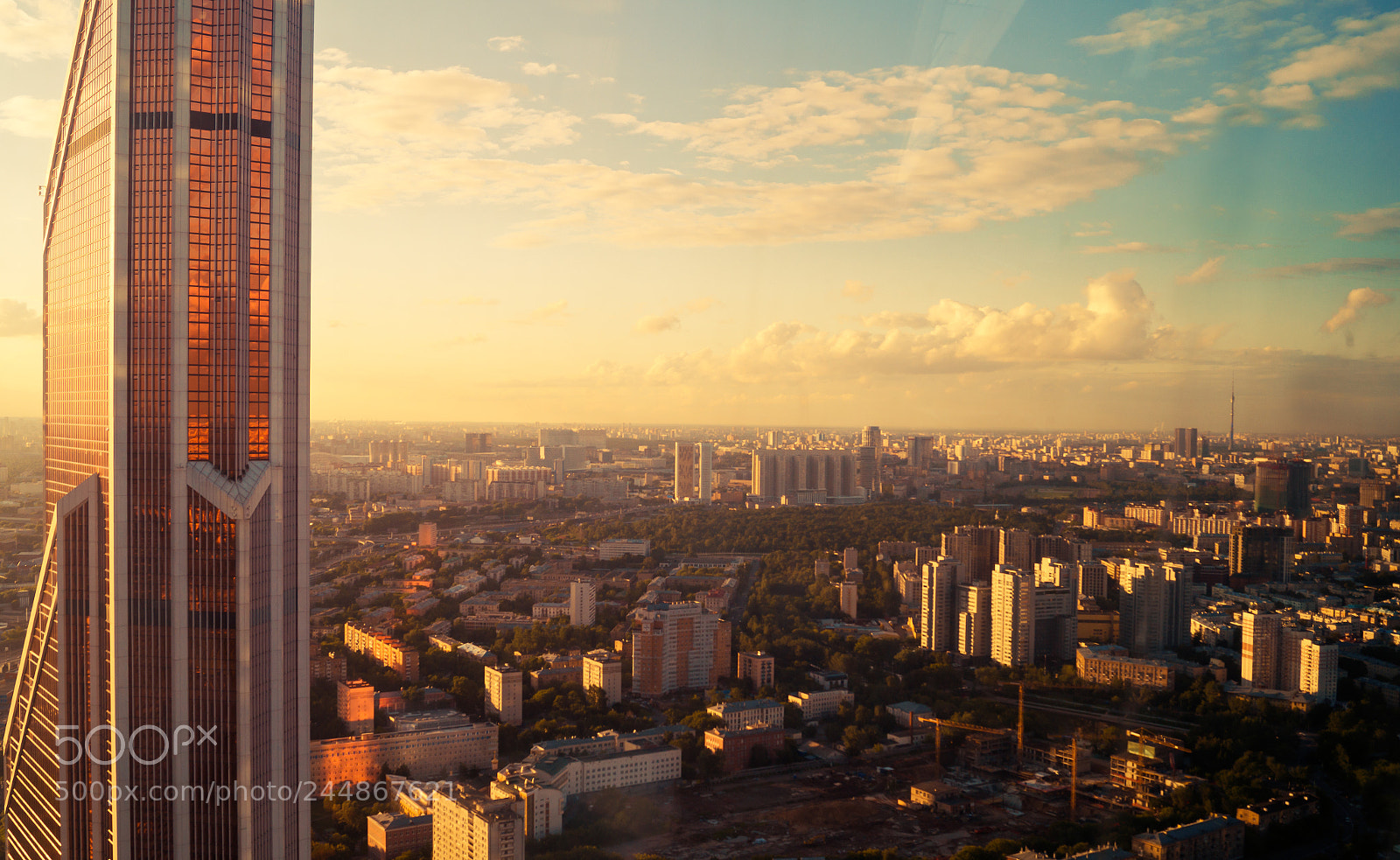 Sony SLT-A58 sample photo. Orange tower and sunset photography