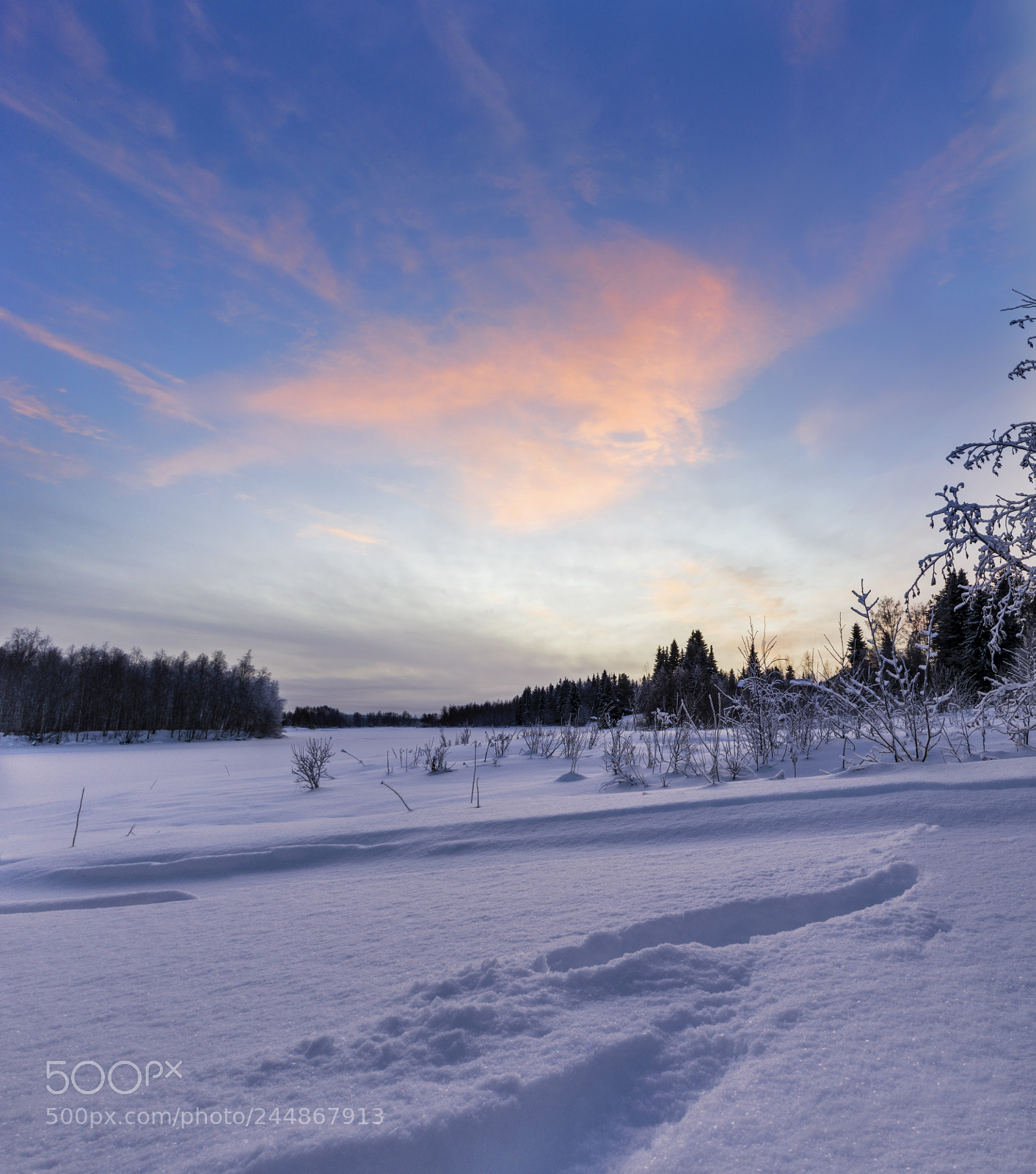 Pentax K-30 sample photo. Lapland cloud photography