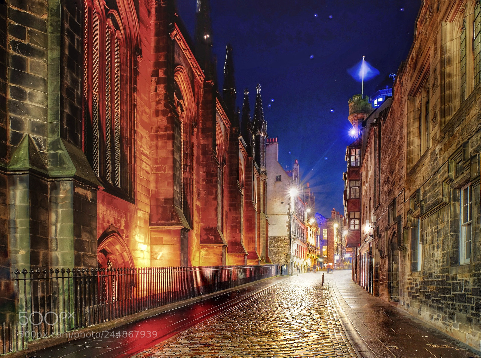 Fujifilm X-T1 sample photo. Blue hour, edinburgh photography