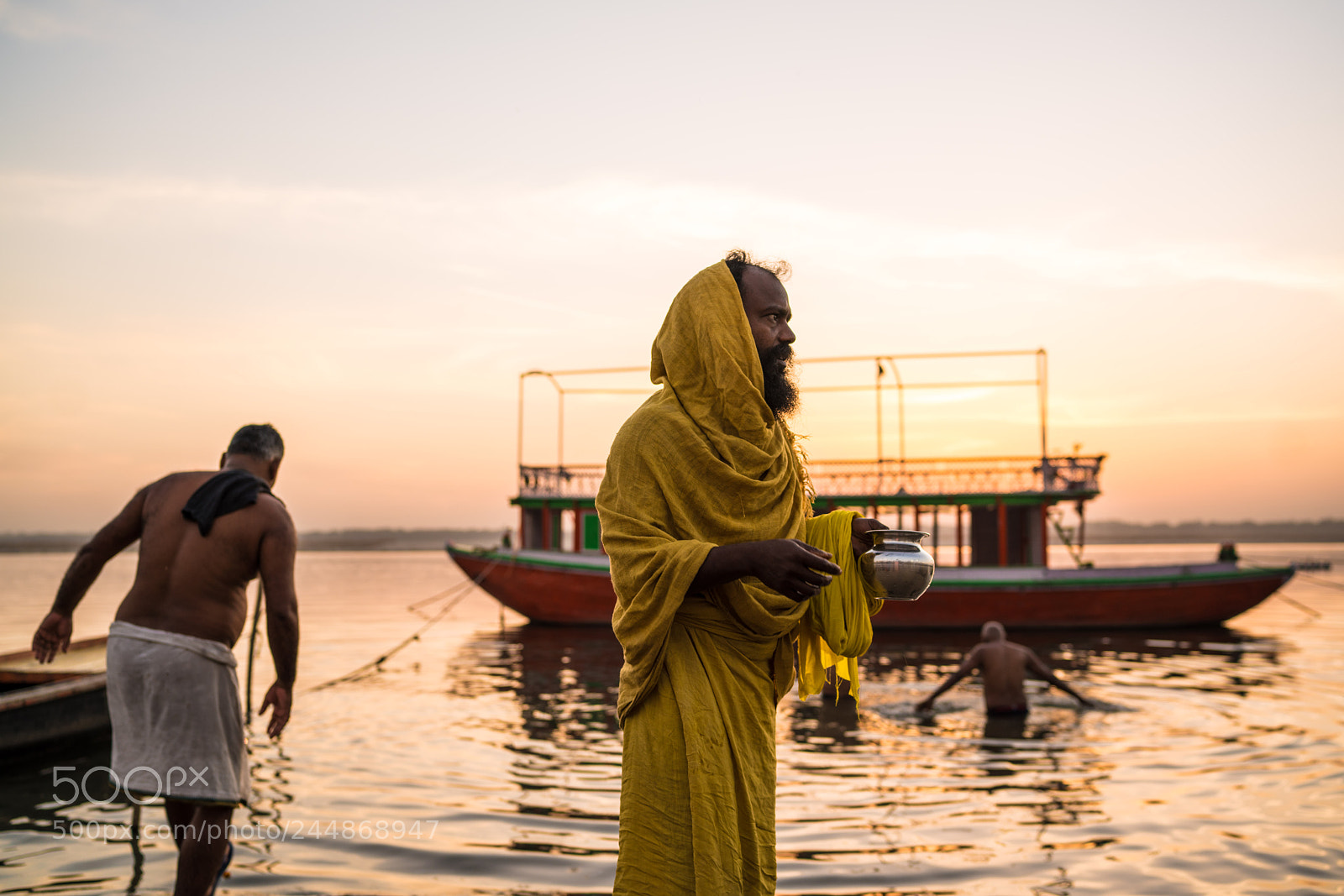 Sony a7R II sample photo. Morning rituals, varanasi photography