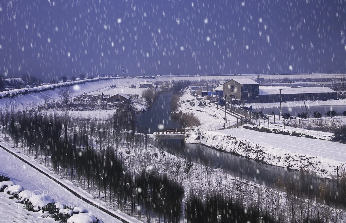 Nikon D300 sample photo. 中国无锡拈花湾小镇雪景 photography