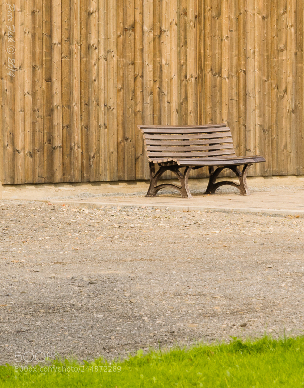Nikon D300S sample photo. Lonely bench photography