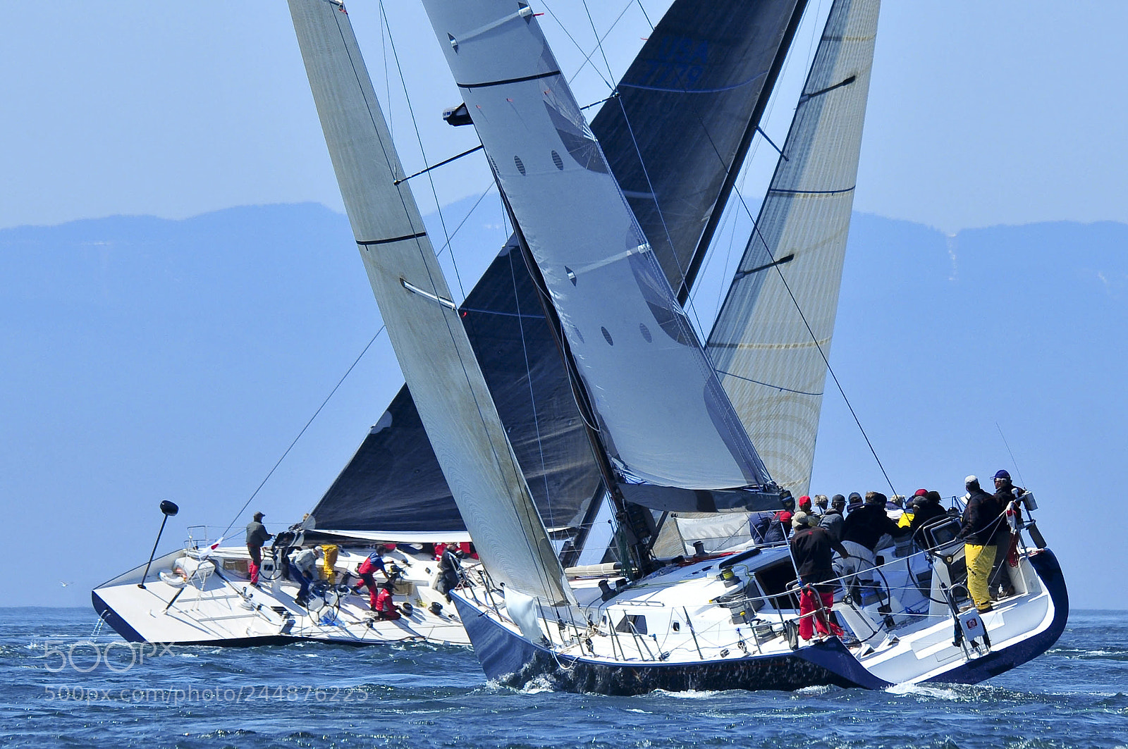 Nikon D300 sample photo. Sailboat racing photography