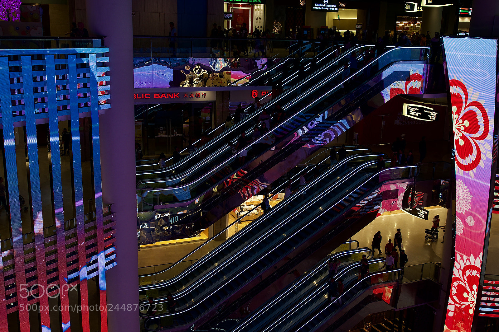 Sony a7R II sample photo. The escalators photography
