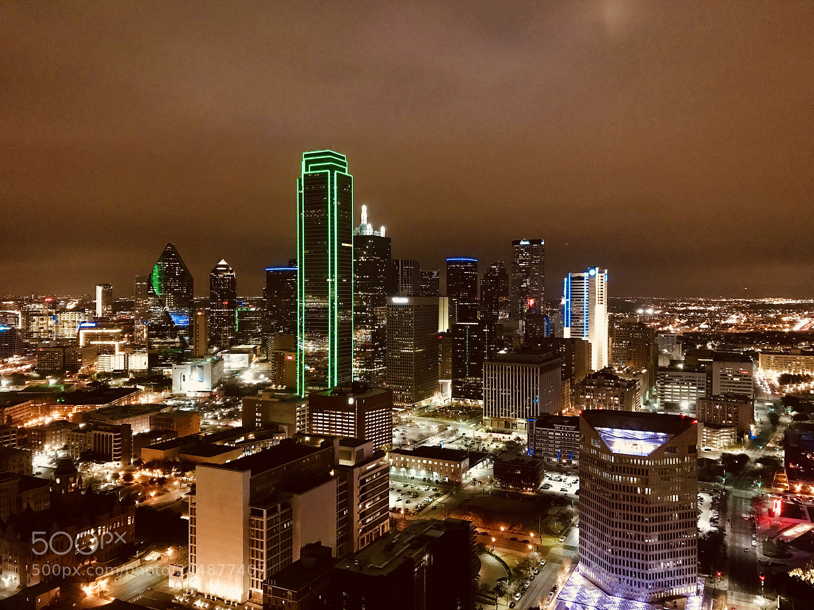 Apple iPhone 7 Plus sample photo. Downtown dallas skyline from photography
