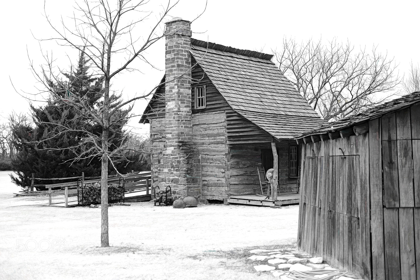 Fujifilm X-Pro2 sample photo. Ancient farm house- winter photography