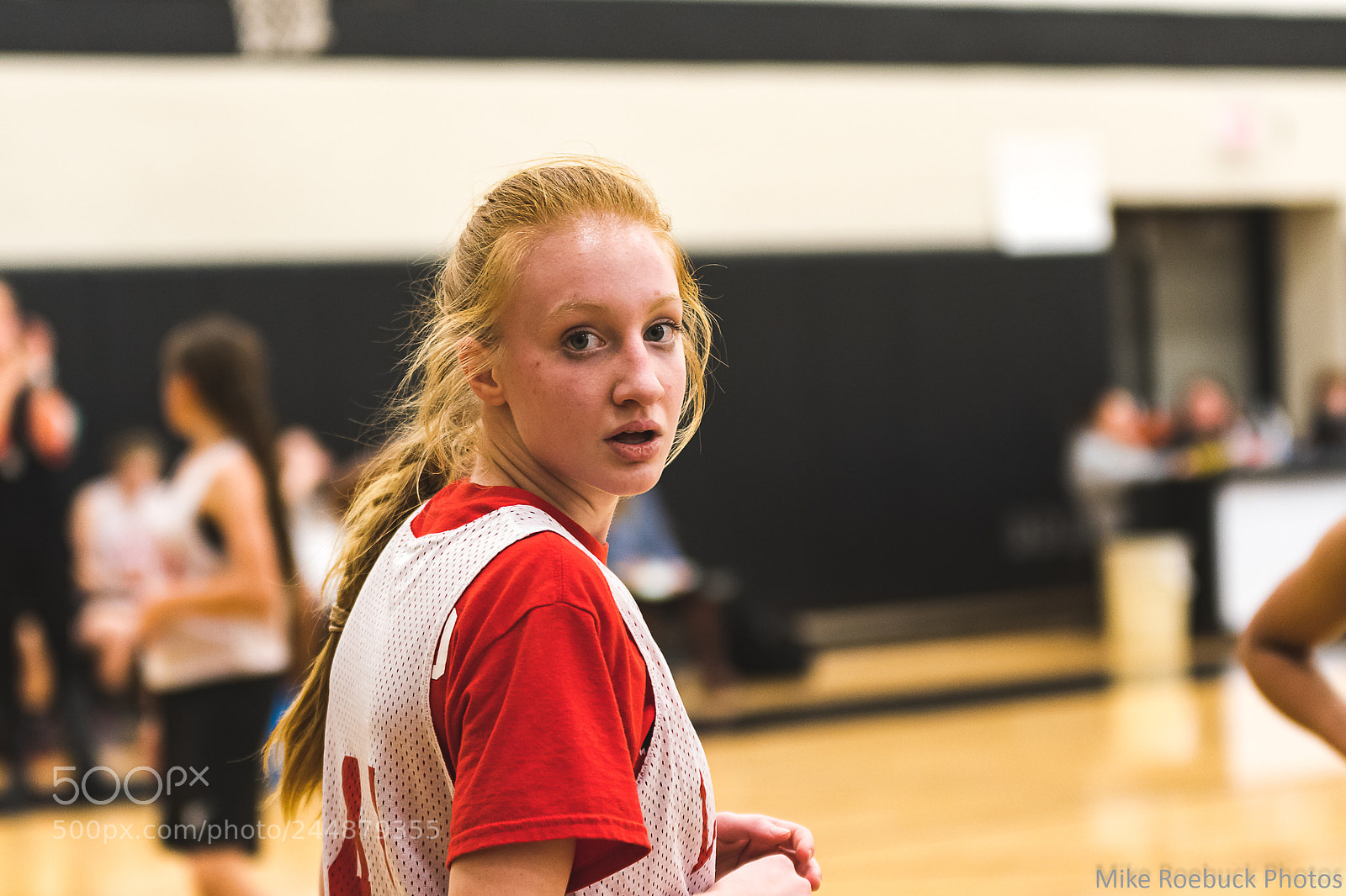 Nikon D500 sample photo. Girls hoops photography