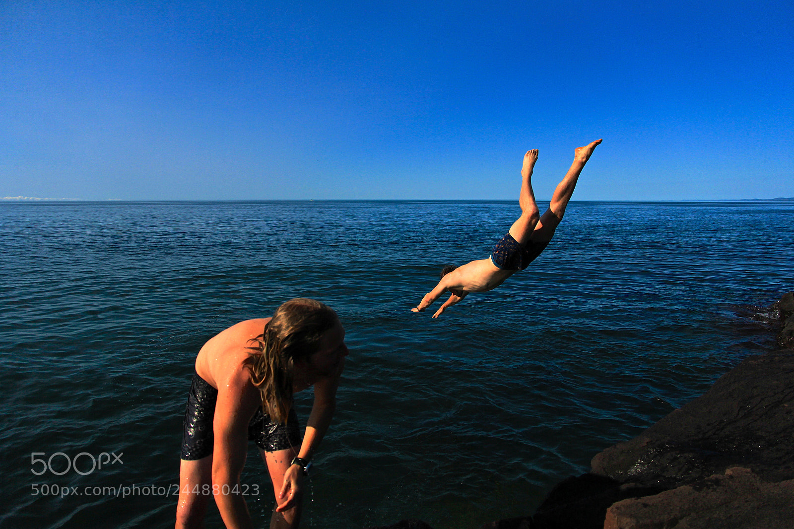 Canon EOS 60D sample photo. Lake superior dip photography