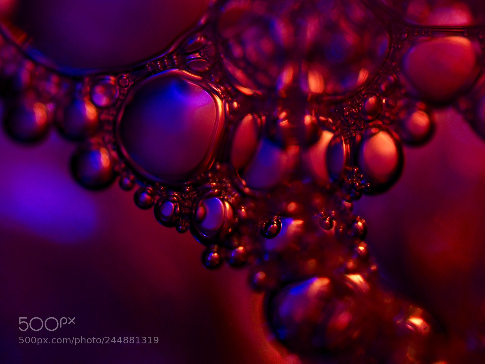 Olympus OM-D E-M1 sample photo. Lightpainting macro bubbles photography