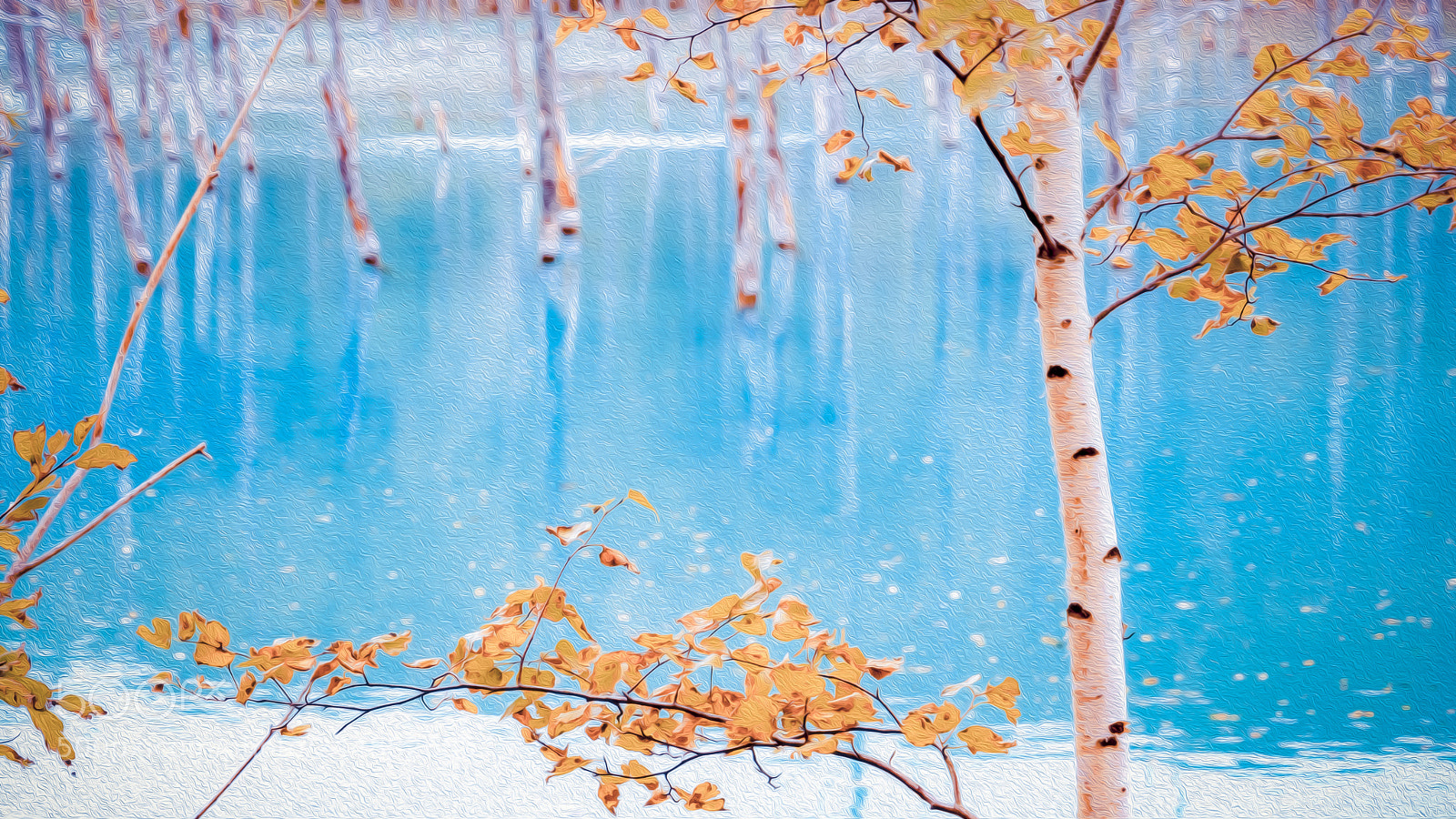 Sony a7 II sample photo. Autumn lake photography