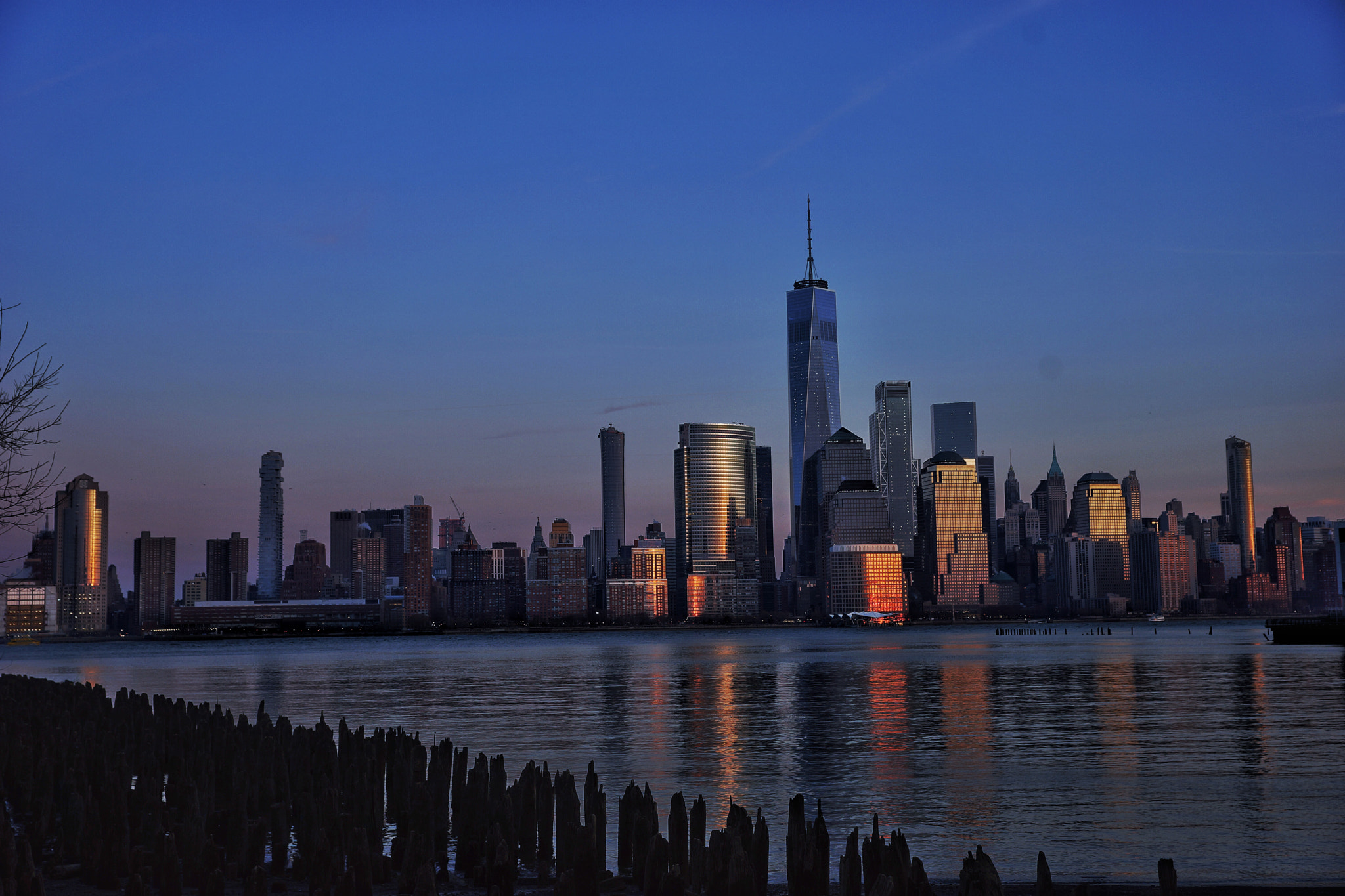 Hasselblad HV sample photo. View from jersey city photography
