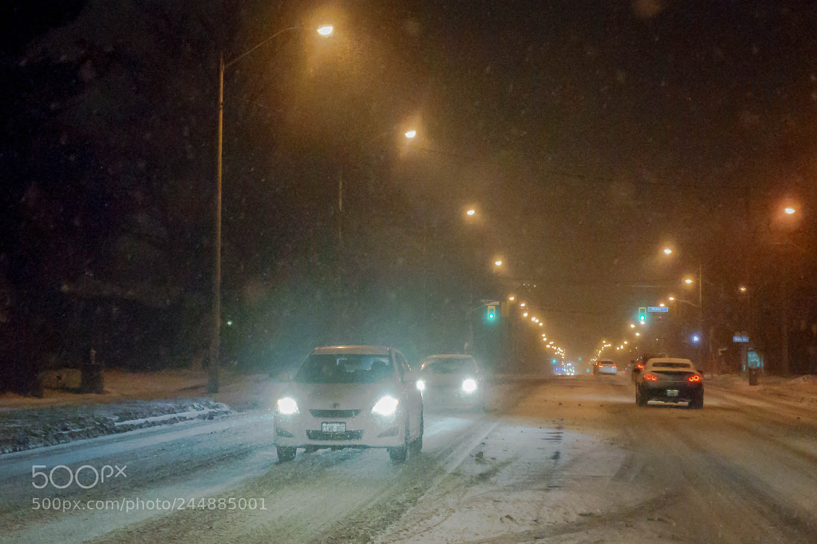 Sony Cyber-shot DSC-RX100 III sample photo. Night driving. photography