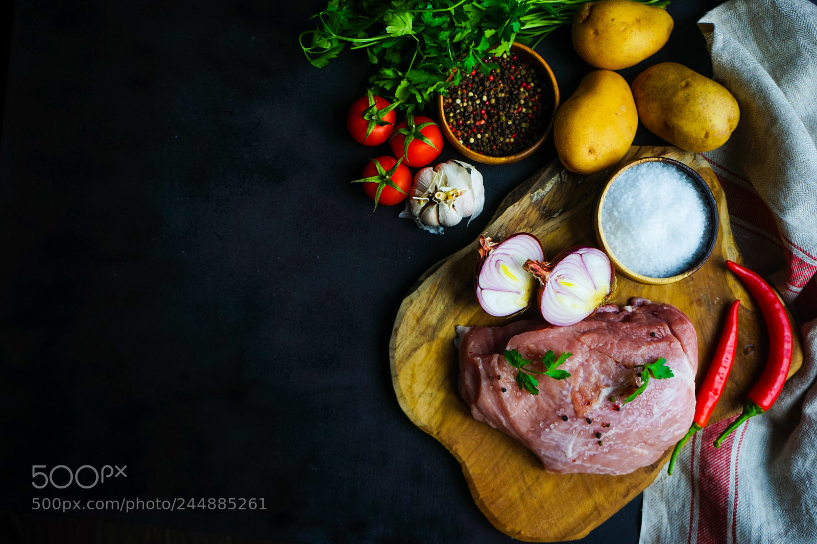 Sony a7 sample photo. Ingredients for souzi dish photography