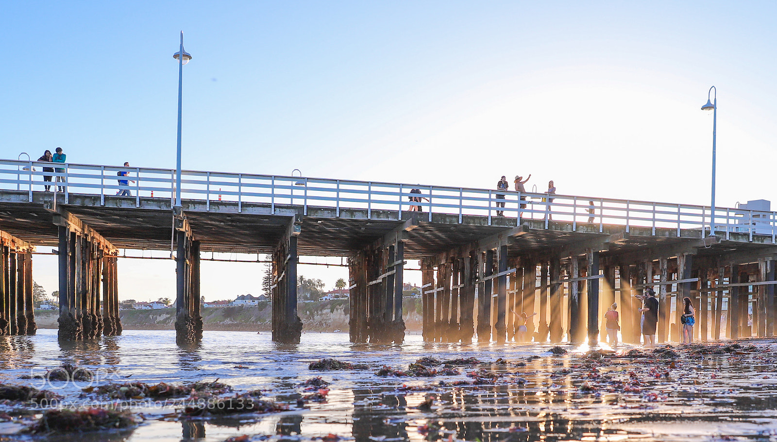 Canon EOS 6D Mark II sample photo. Sunset under wharf photography