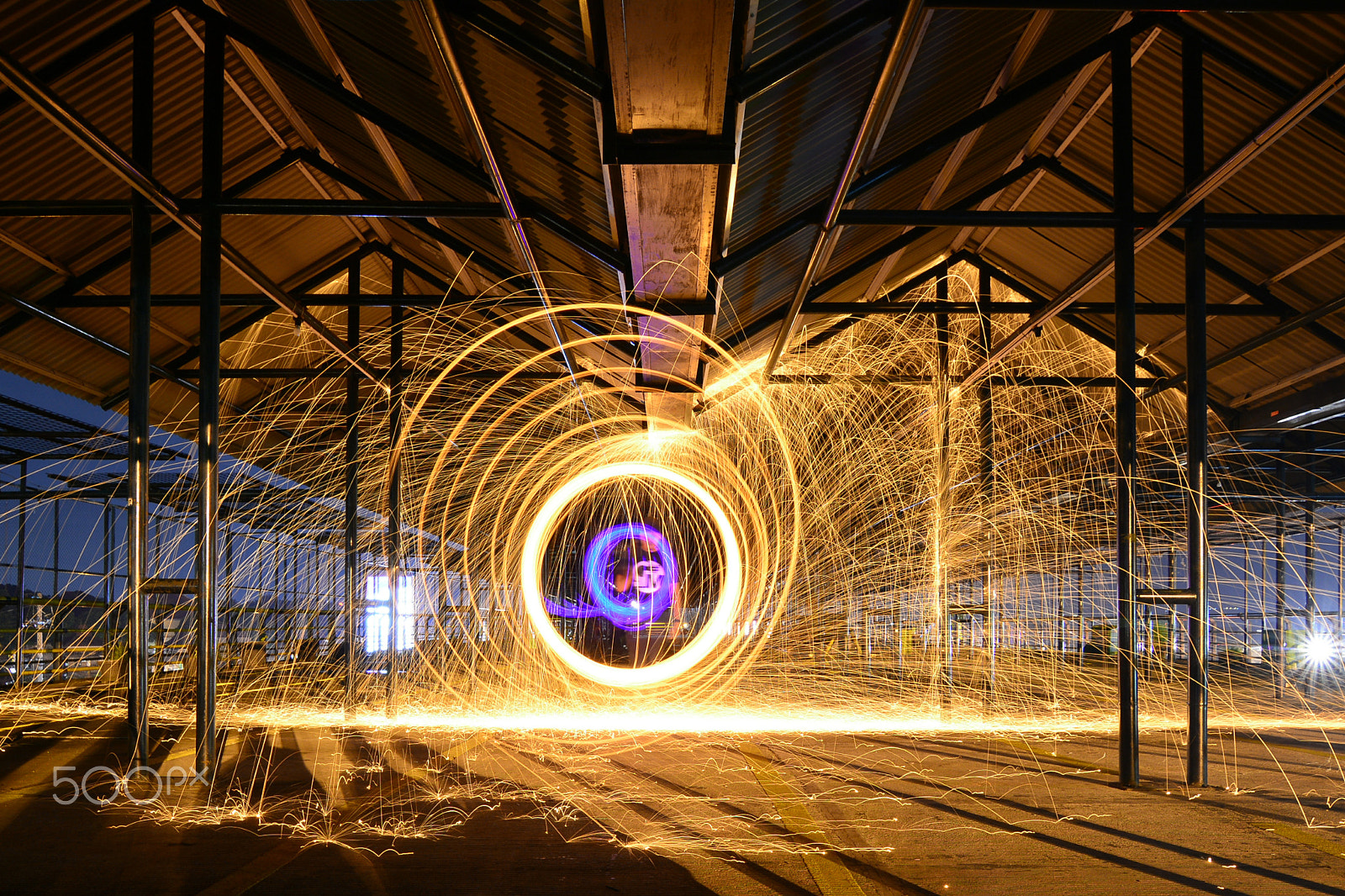 Nikon D7100 sample photo. Spiral fire. photography