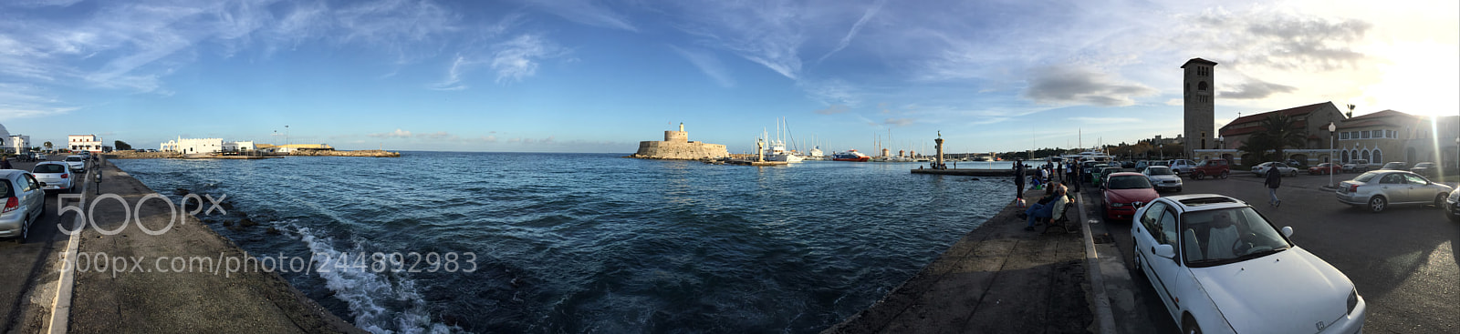 Apple iPhone 6 Plus sample photo. Rhodes harbour photography