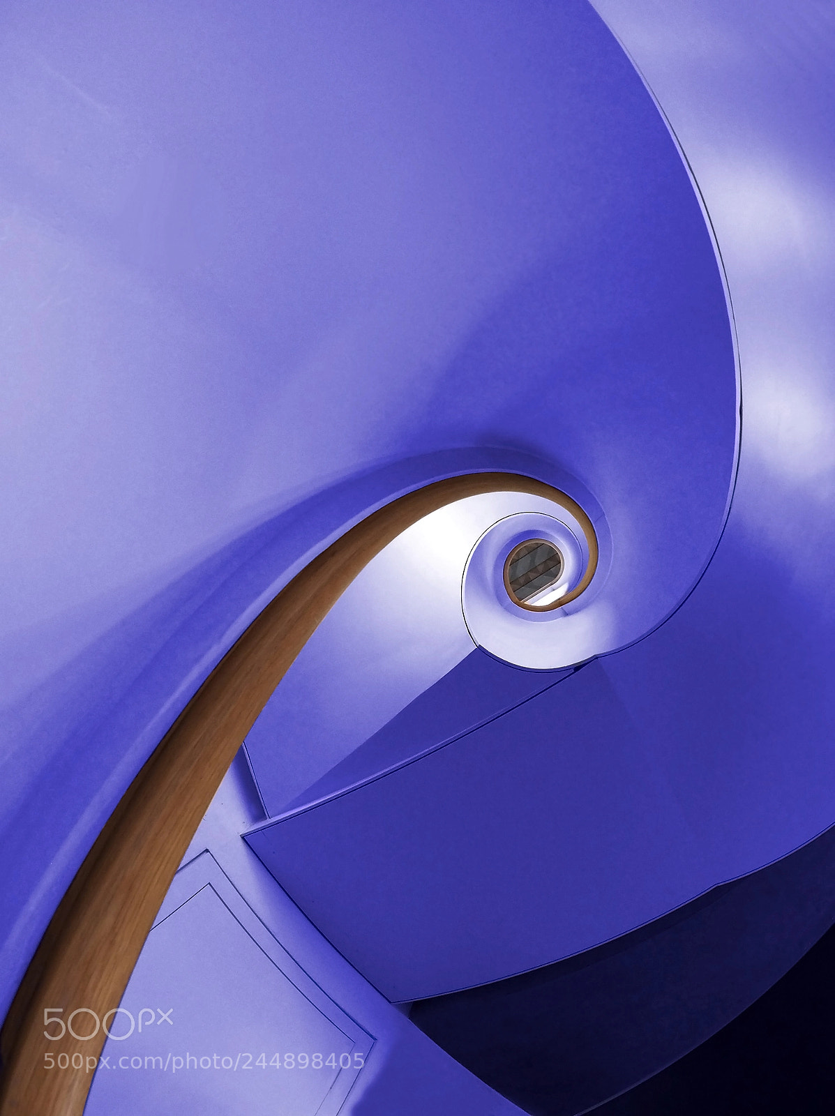 Olympus OM-D E-M1 sample photo. Stairs in blue photography
