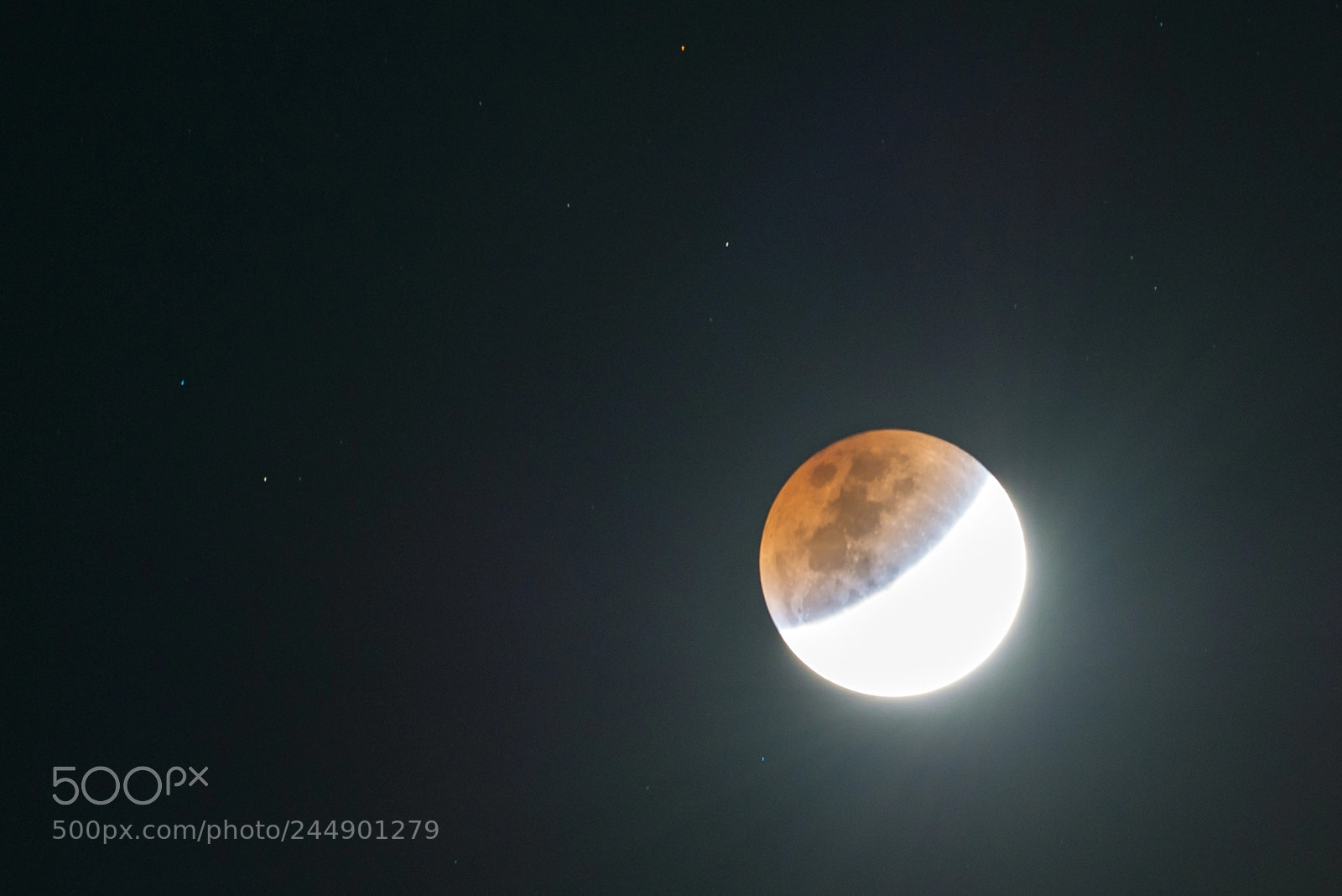 Nikon D800 sample photo. Lunar eclipse photography