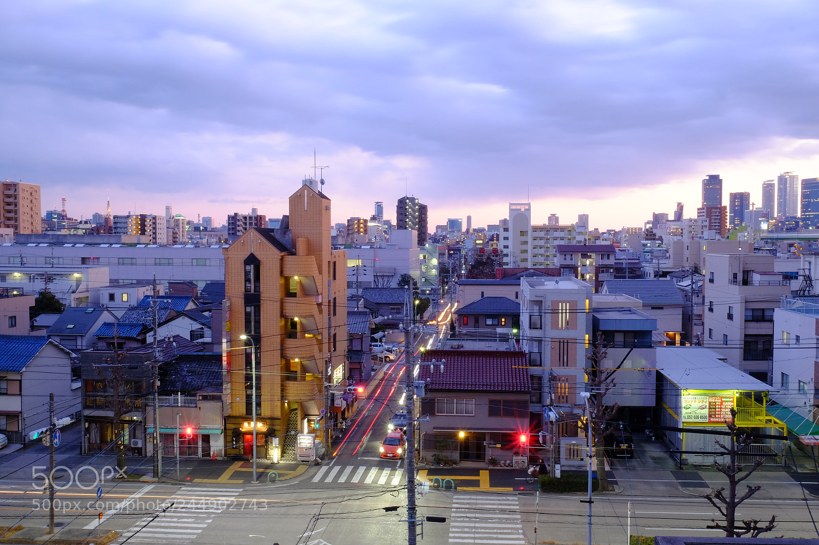 Fujifilm X-T1 sample photo. Sunset over nagoya photography