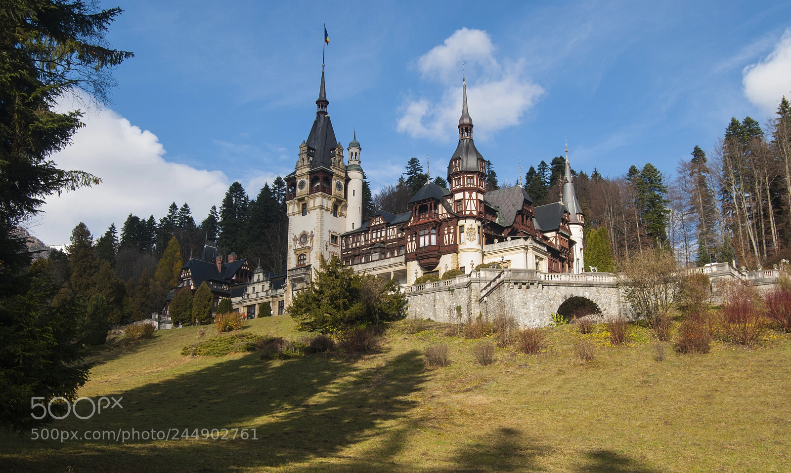 Nikon D60 sample photo. Peleș castle photography