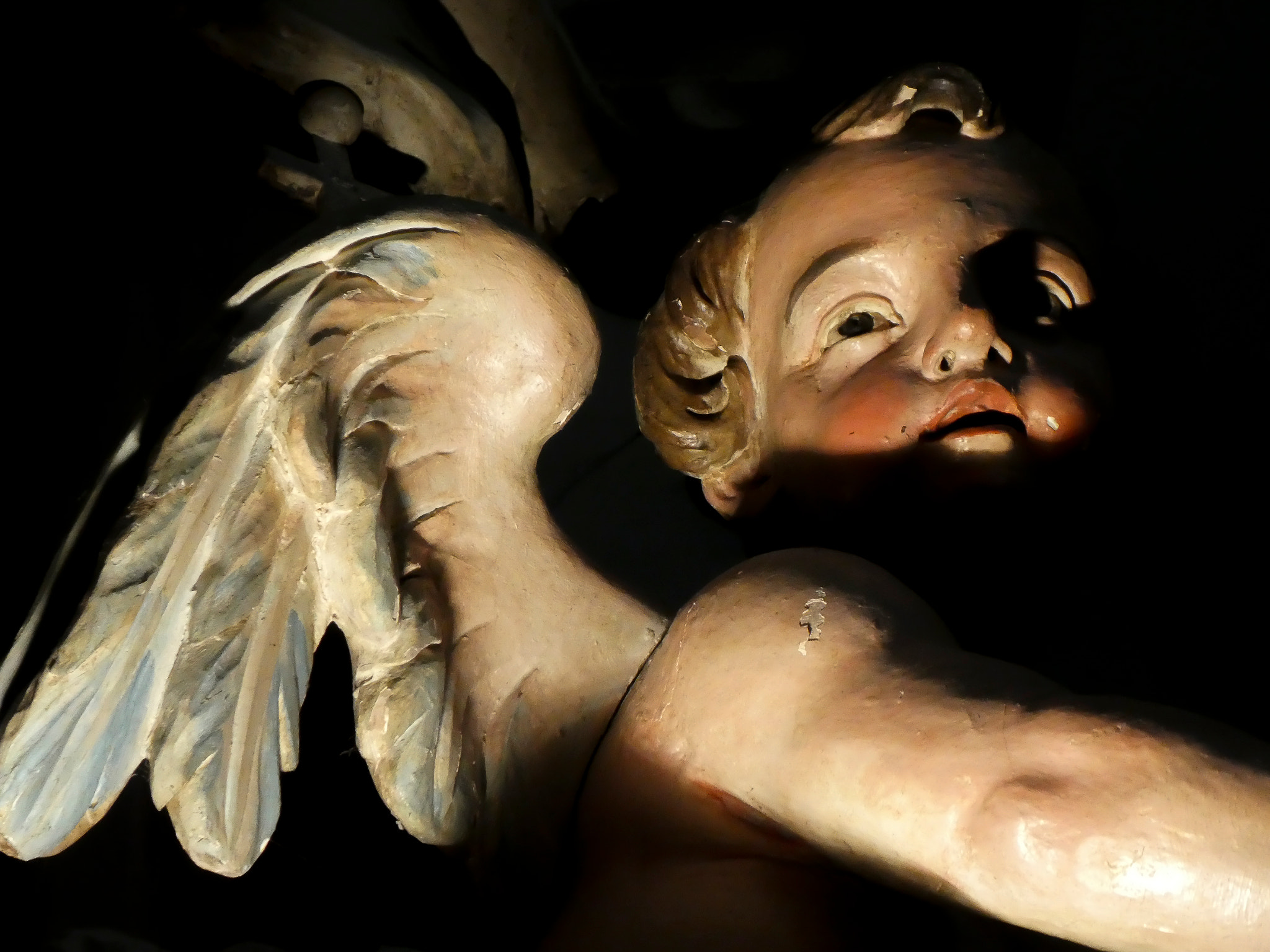 Panasonic Lumix DMC-ZS60 (Lumix DMC-TZ80) sample photo. Particolare statua chiesa monte dei cappuccini photography