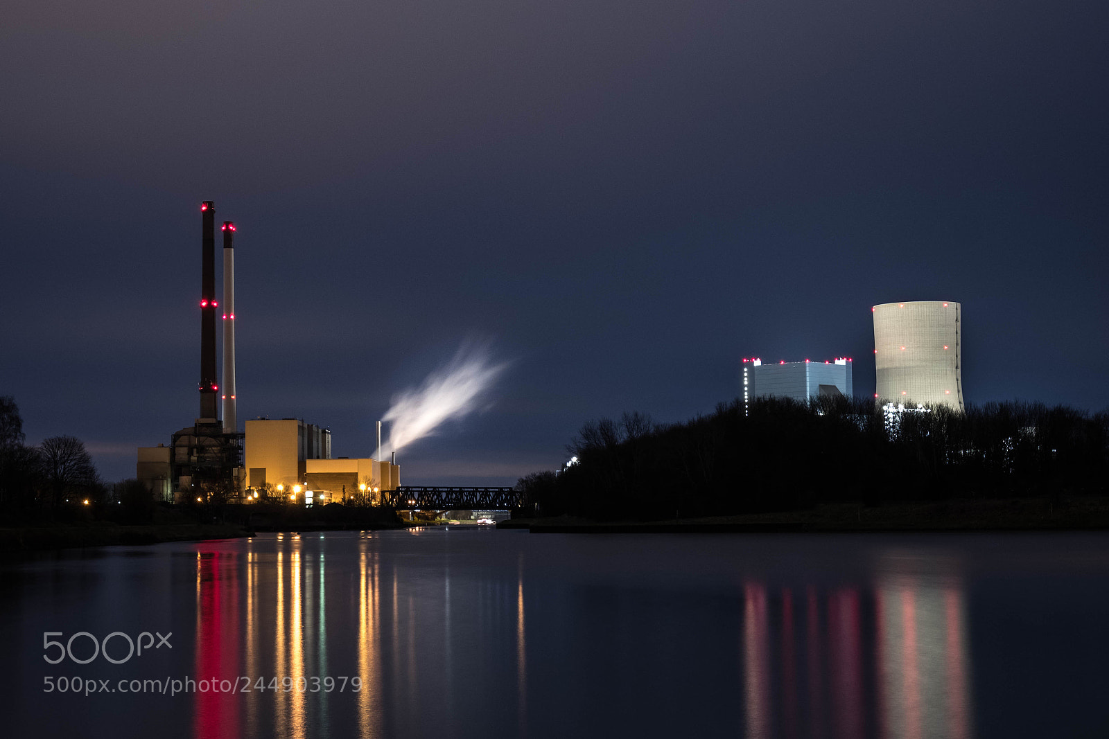 Fujifilm X-T20 sample photo. Dortmund-ems-kanal mit kraftwerk datteln photography