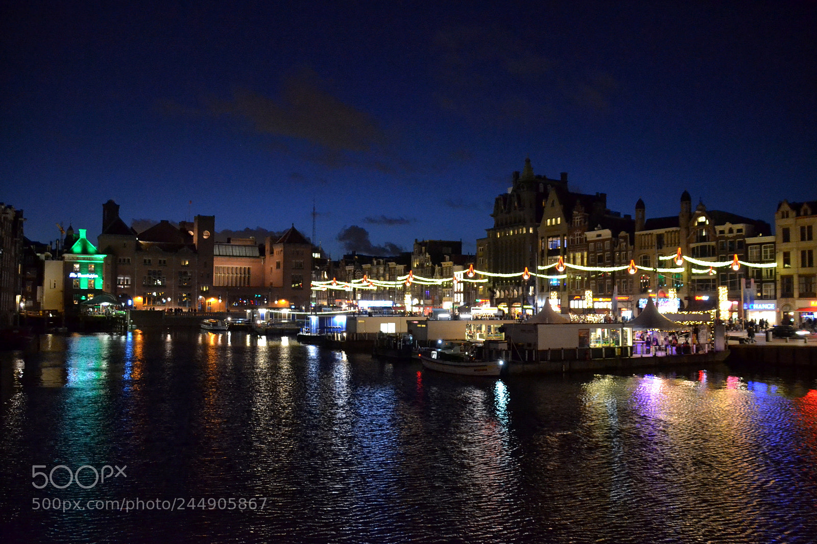 Nikon D3100 sample photo. Amsterdam by night photography