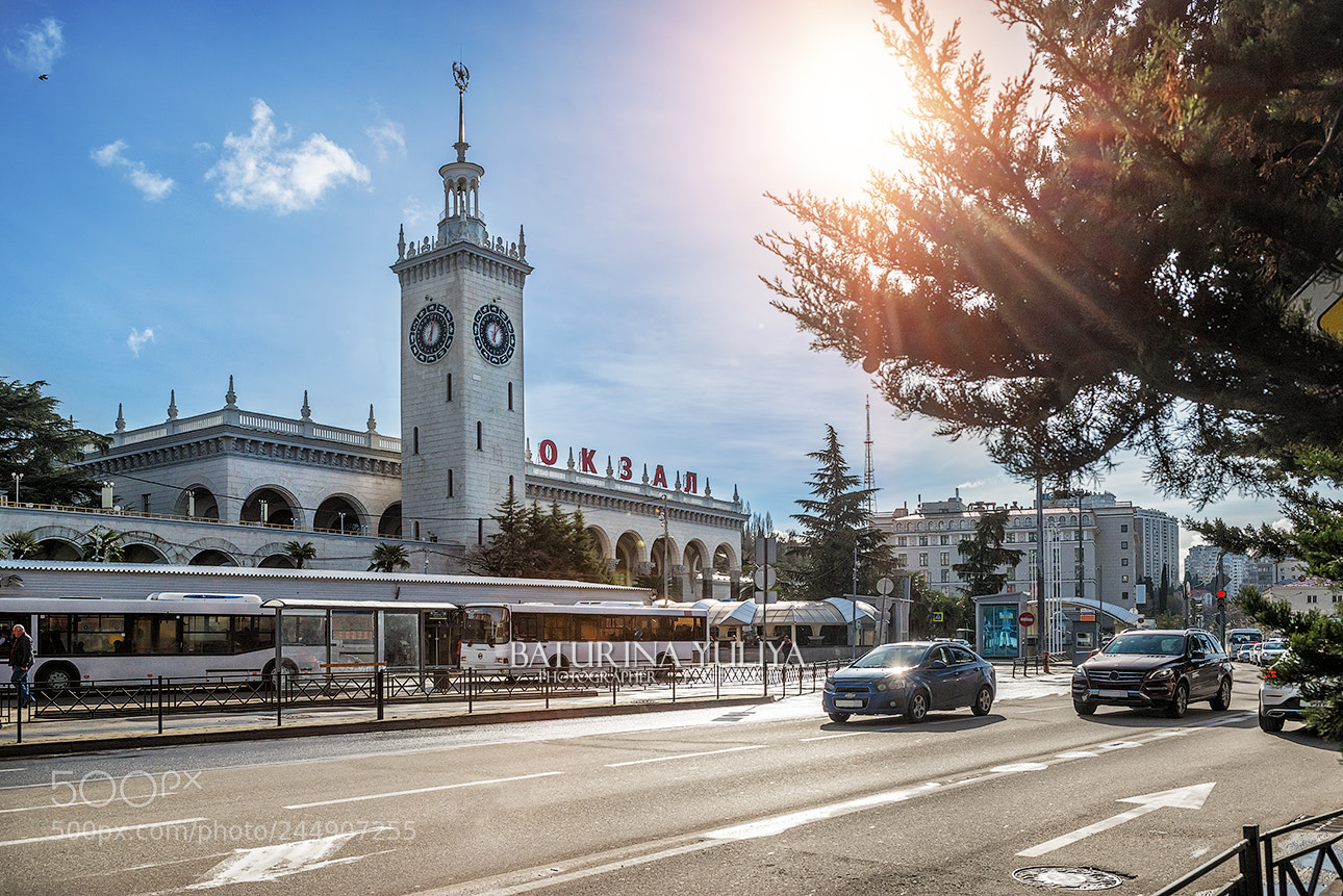 Nikon D800 sample photo. Railway station with a photography
